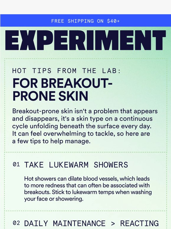 acne care ≠ overwhelming 📍