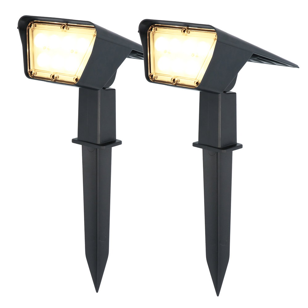 Odessa garden spotlights with ground spikes, set of 2