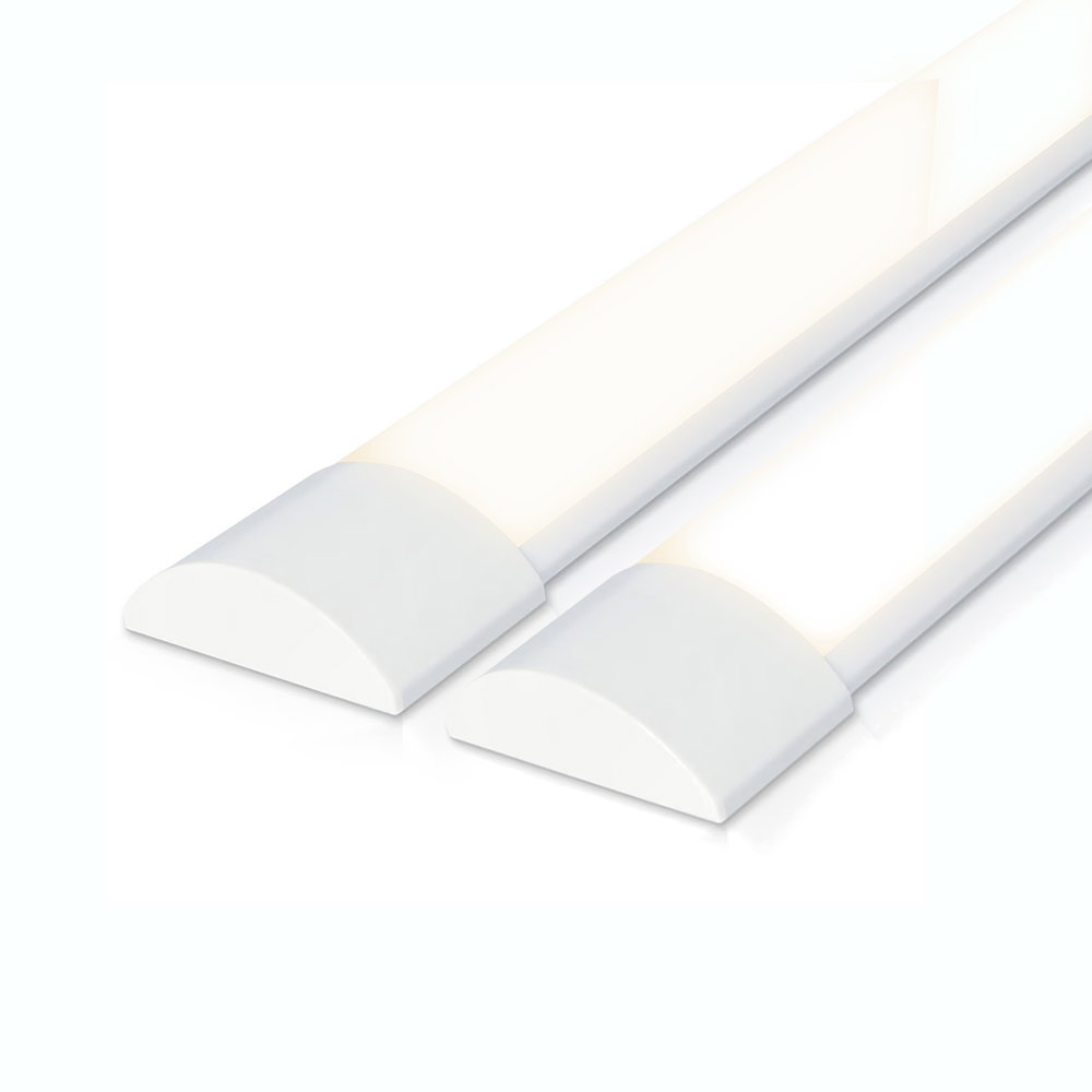 Set of 2 LED light battens, 120 cm, 4000 K