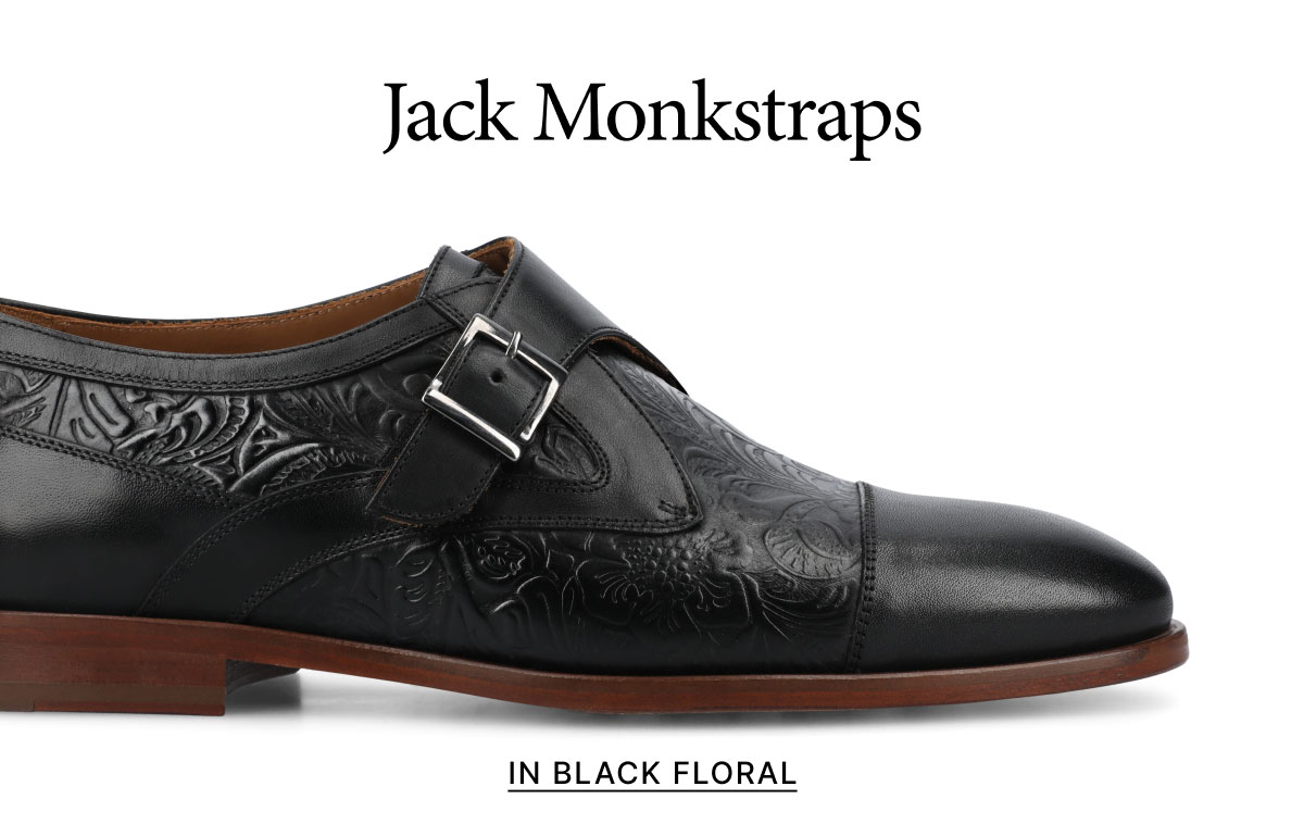 The Jack Monkstrap in Black Floral