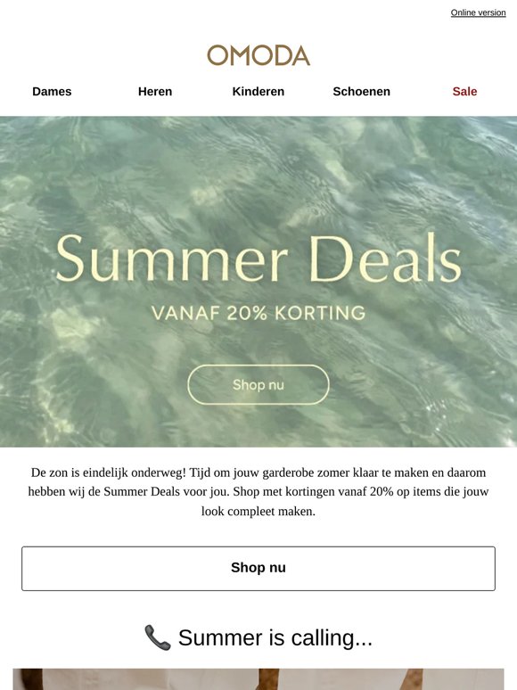 Summer Deals: vanaf 20% korting 🔥