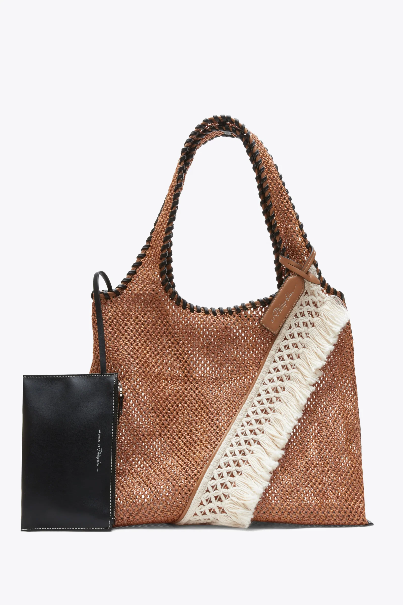 Image of Raffia Fringe Market Tote