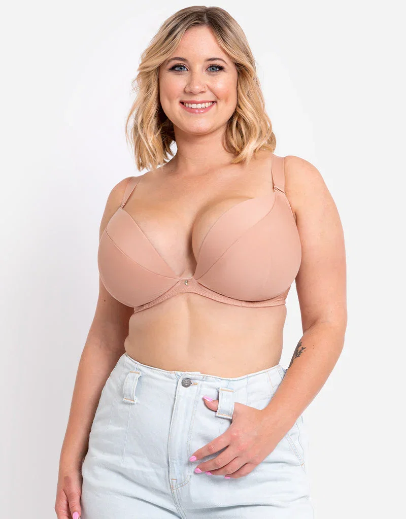 Curvy Kate Superplunge Multiway Padded Plunge Bra Latte