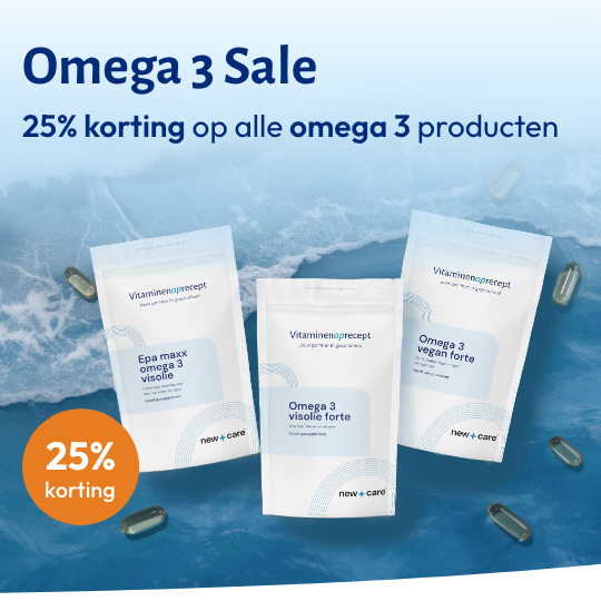 25% korting op alle Omega 3-producten