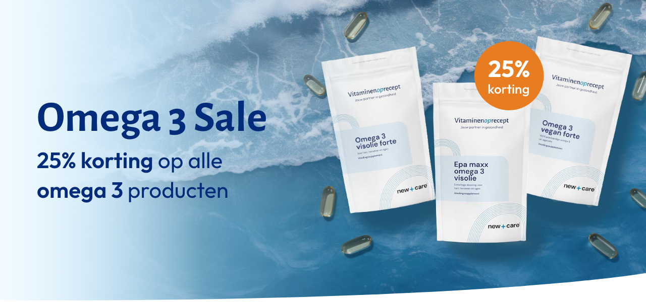 25% korting op alle Omega 3-producten