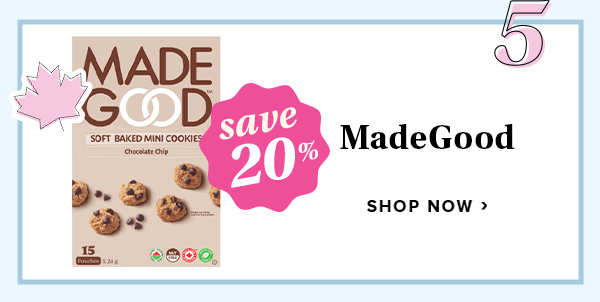 Save 20% on MadeGood