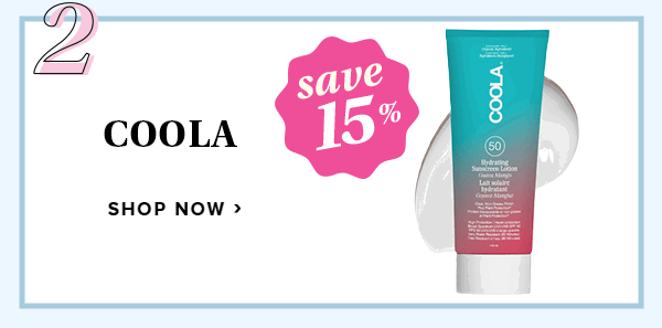 Save 15% on Coola