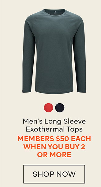 Mens Long Sleeve Exothermal Tops