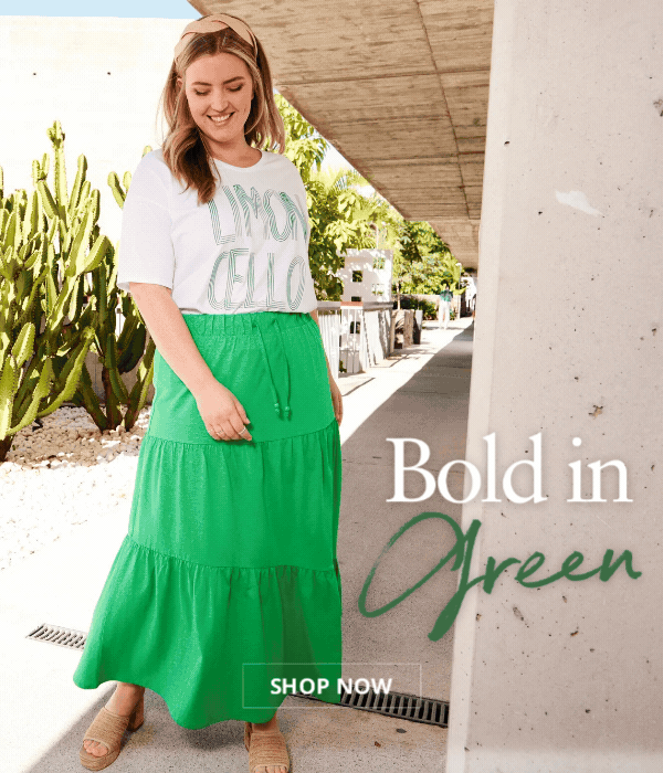 Bold in green. Shop now.