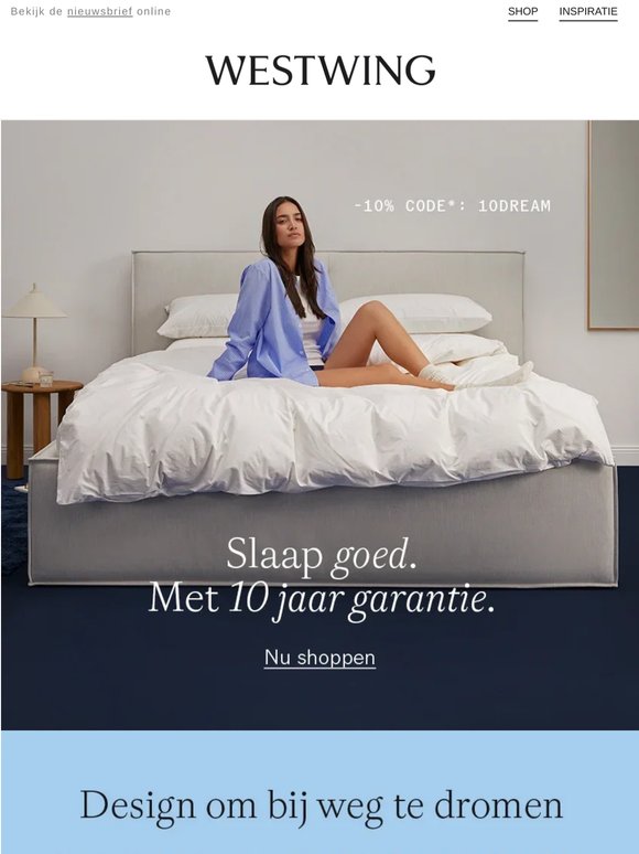Bed DREAM: design om bij weg te dromen