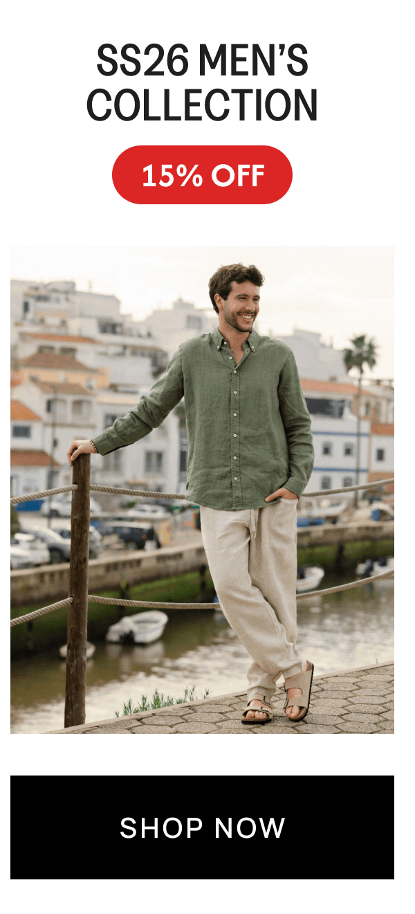 SS26 MEN’S COLLECTION 15% OFF