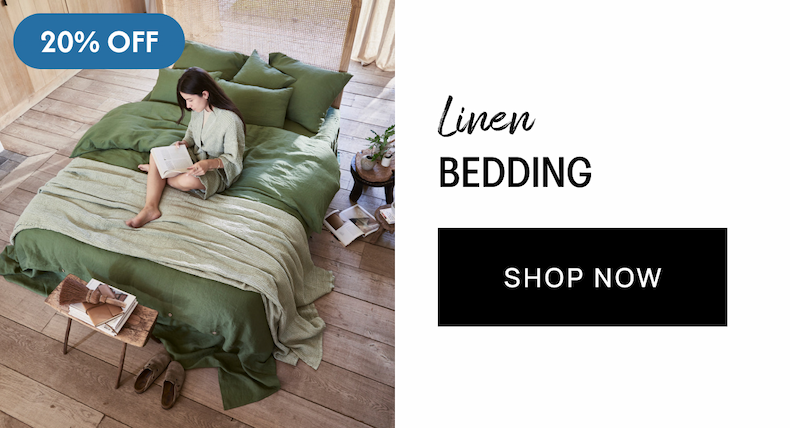 20% OFF Linen Bedding