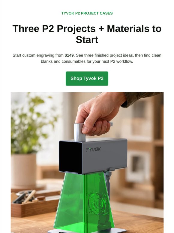 3 P2 Projects + Materials to Start - From $149