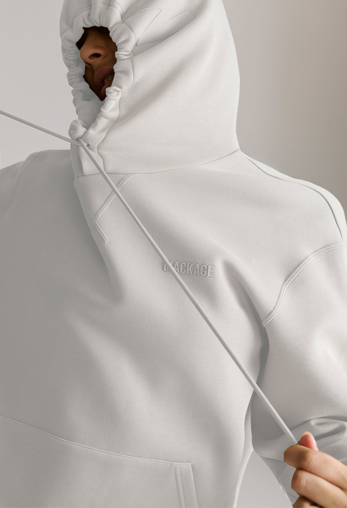 ZOSIA Double-Face Jersey Logo Hoodie for Women