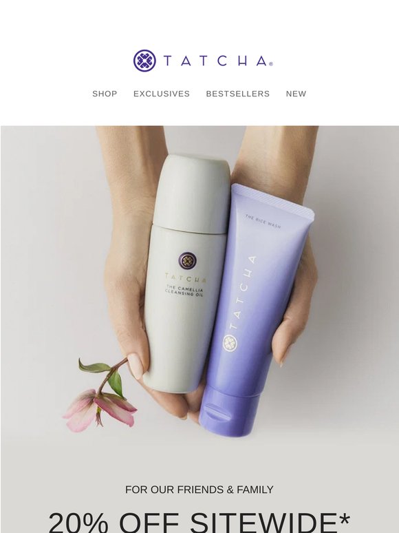 Use code: FRIEND26 for 20% off your favorite cleanser