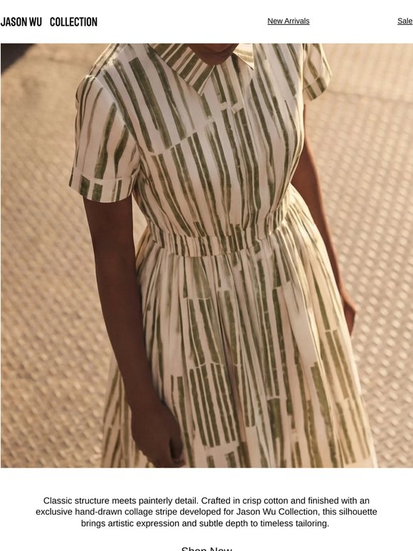 Stripe Cotton Dress