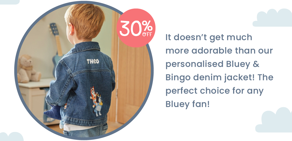 Personalised Bluey Denim Jacket
