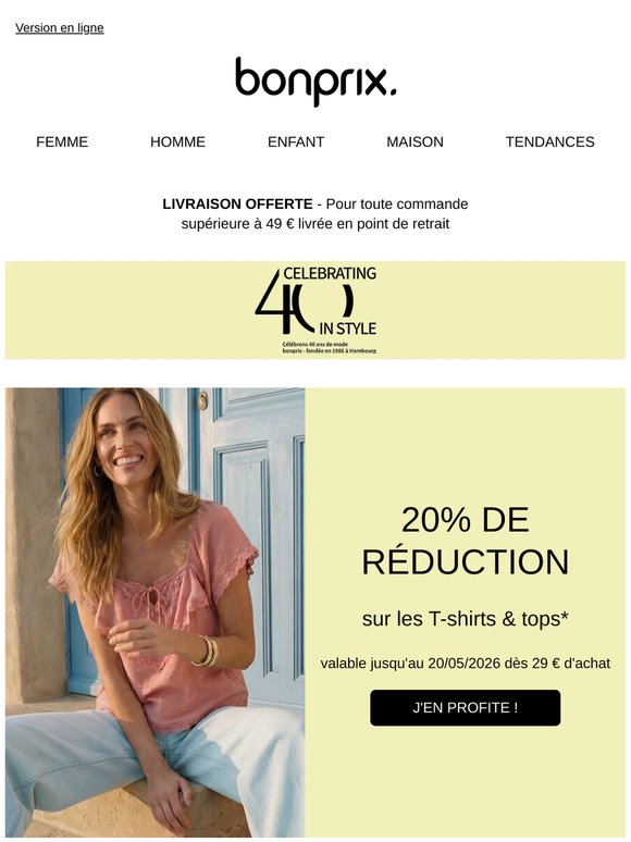 Votre code promo : 20% de réduction 💕
