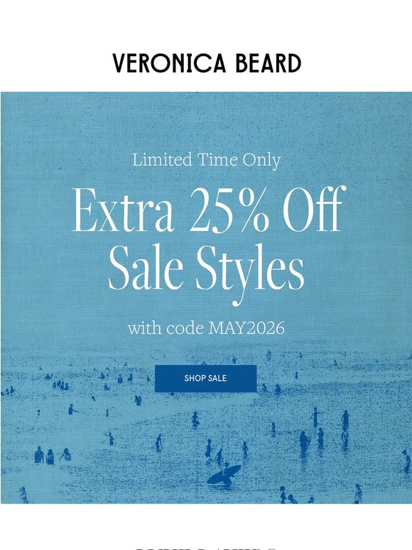 Extra 25% off sale starts now
