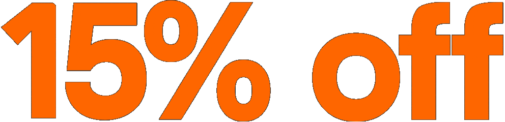 15% off