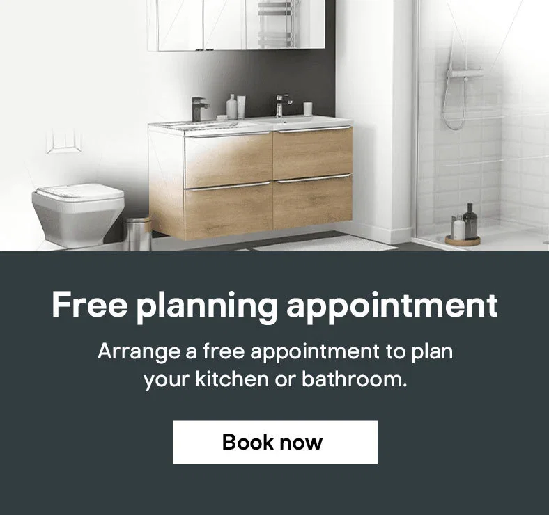 Free planning appointment - Arrange a free appointment to plan your kitchen or bathroom. - Book now