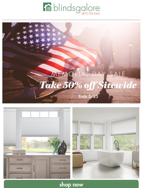 Memorial Day Deals Start Now, Up to 55% Off