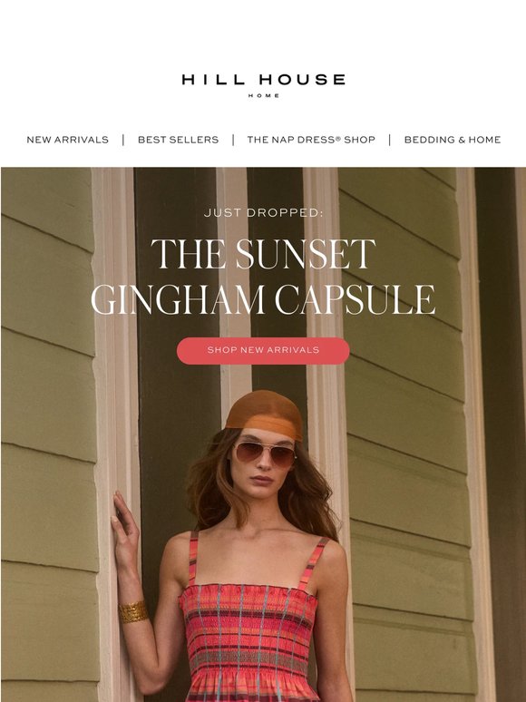 Meet the Sunset Gingham Capsule 🧡