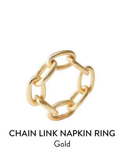 Chain Link Napkin Rings, Set of 4