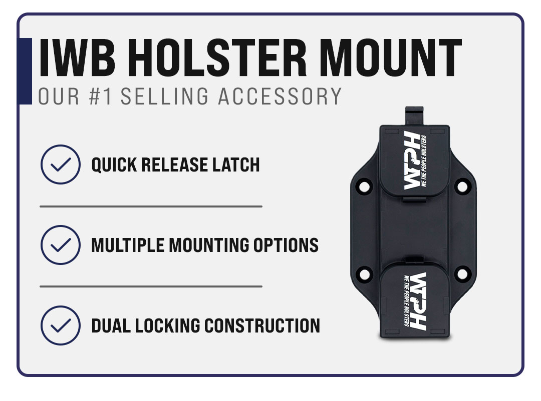IWB Holster Mount for keeping your firearm secure when not on your person