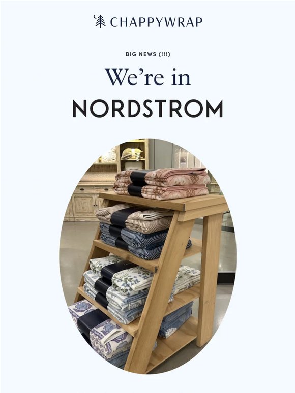 Big News: We’re in Nordstrom!