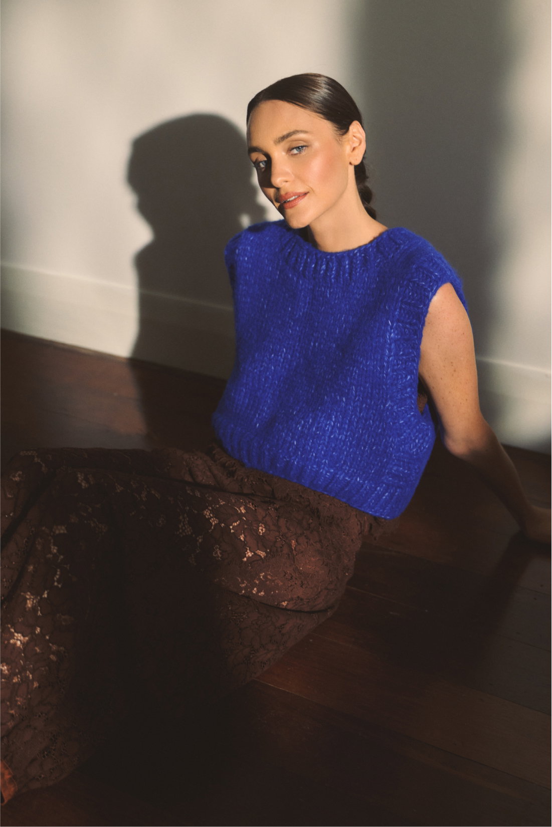 Beatrix Hand Knit Vest - Highlight