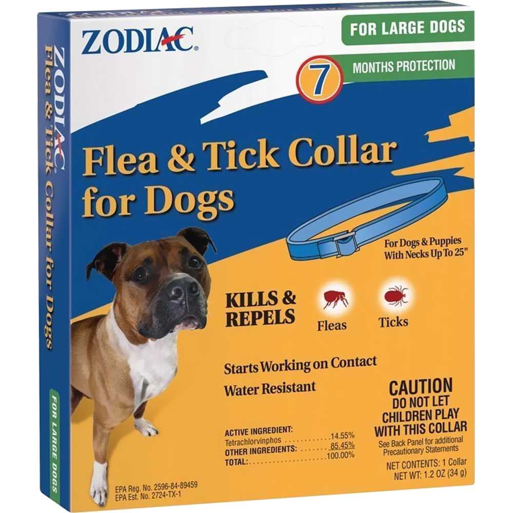Image of Zodiac Flea & Tick Collar for Dogs (7 Months) Large