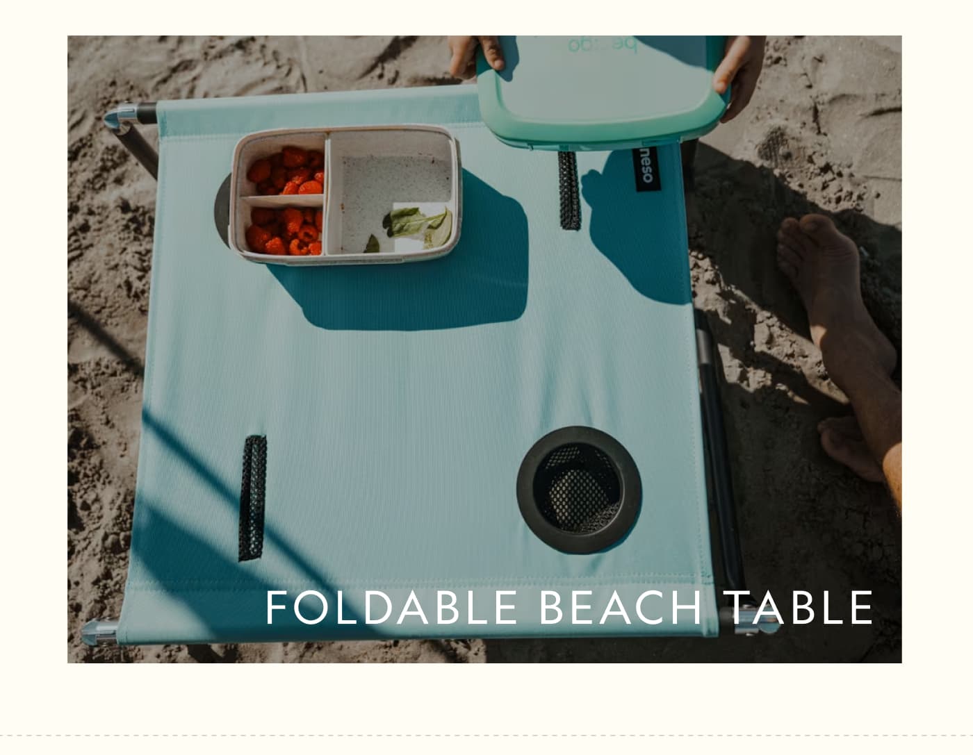 FOLDABLE BEACH TABLE