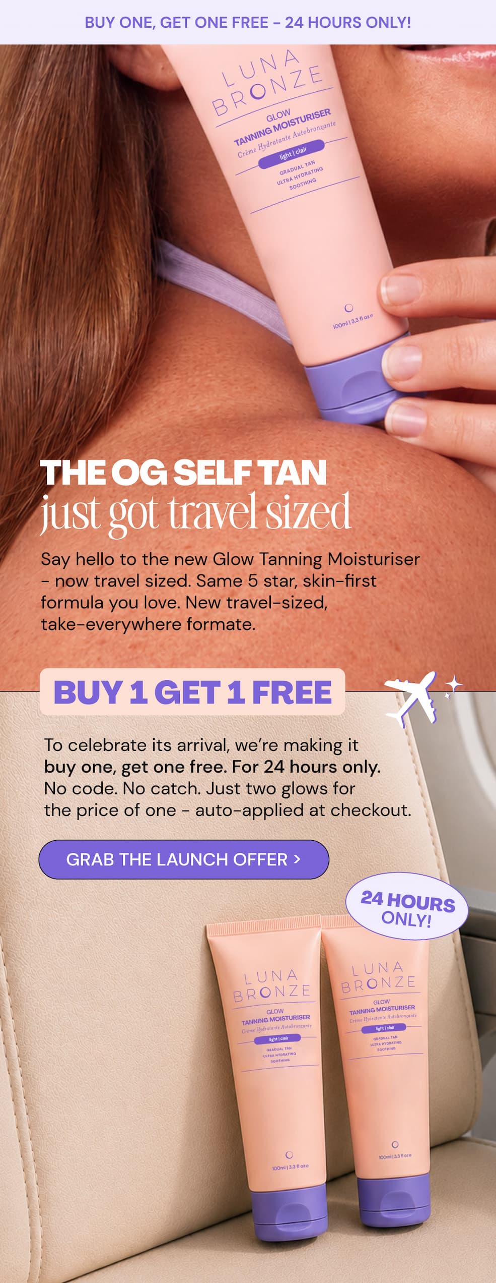 The OG Gradual Tan is now TSA Approved