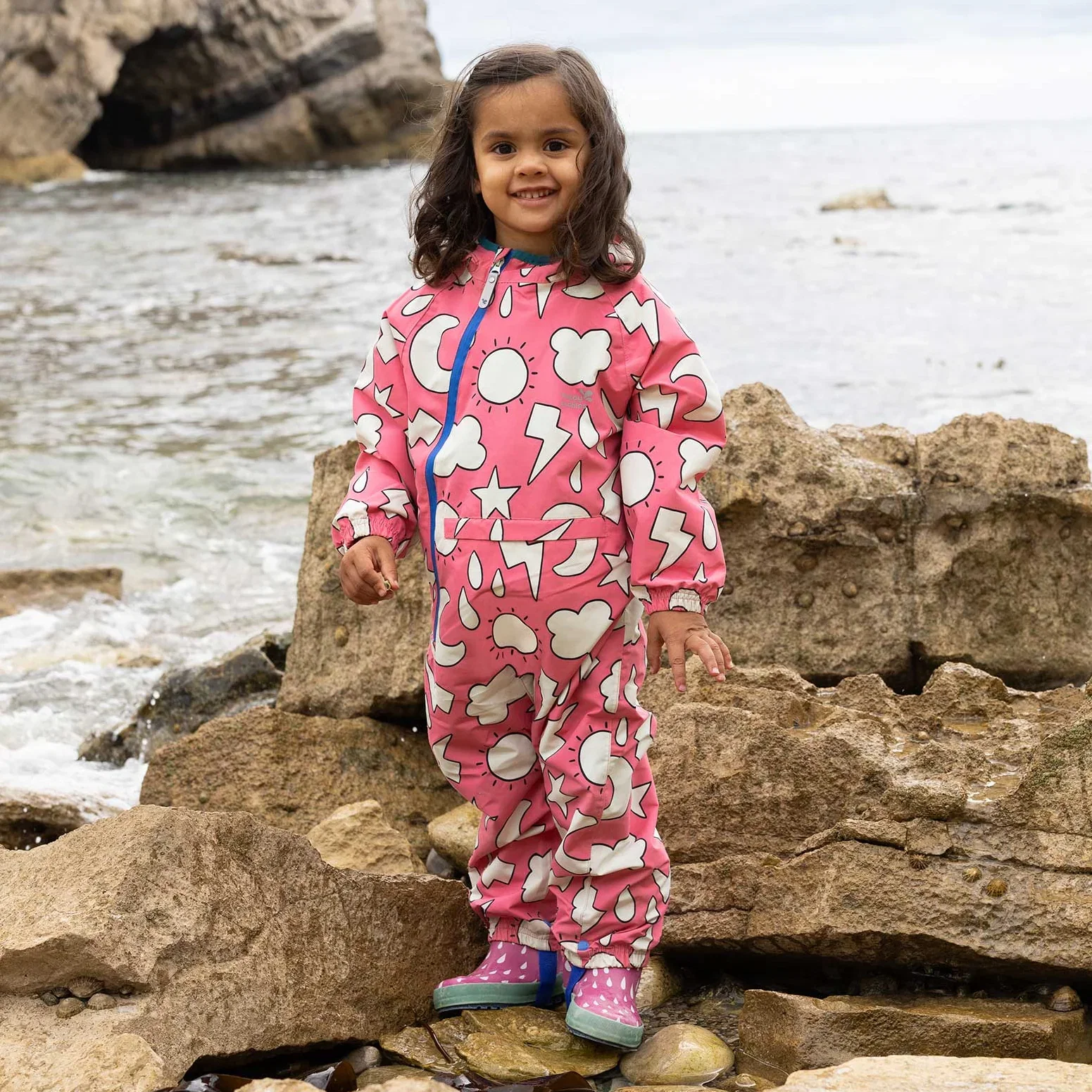 Image of EcoLight Lightweight Waterproof Puddle Suit Pink Weather