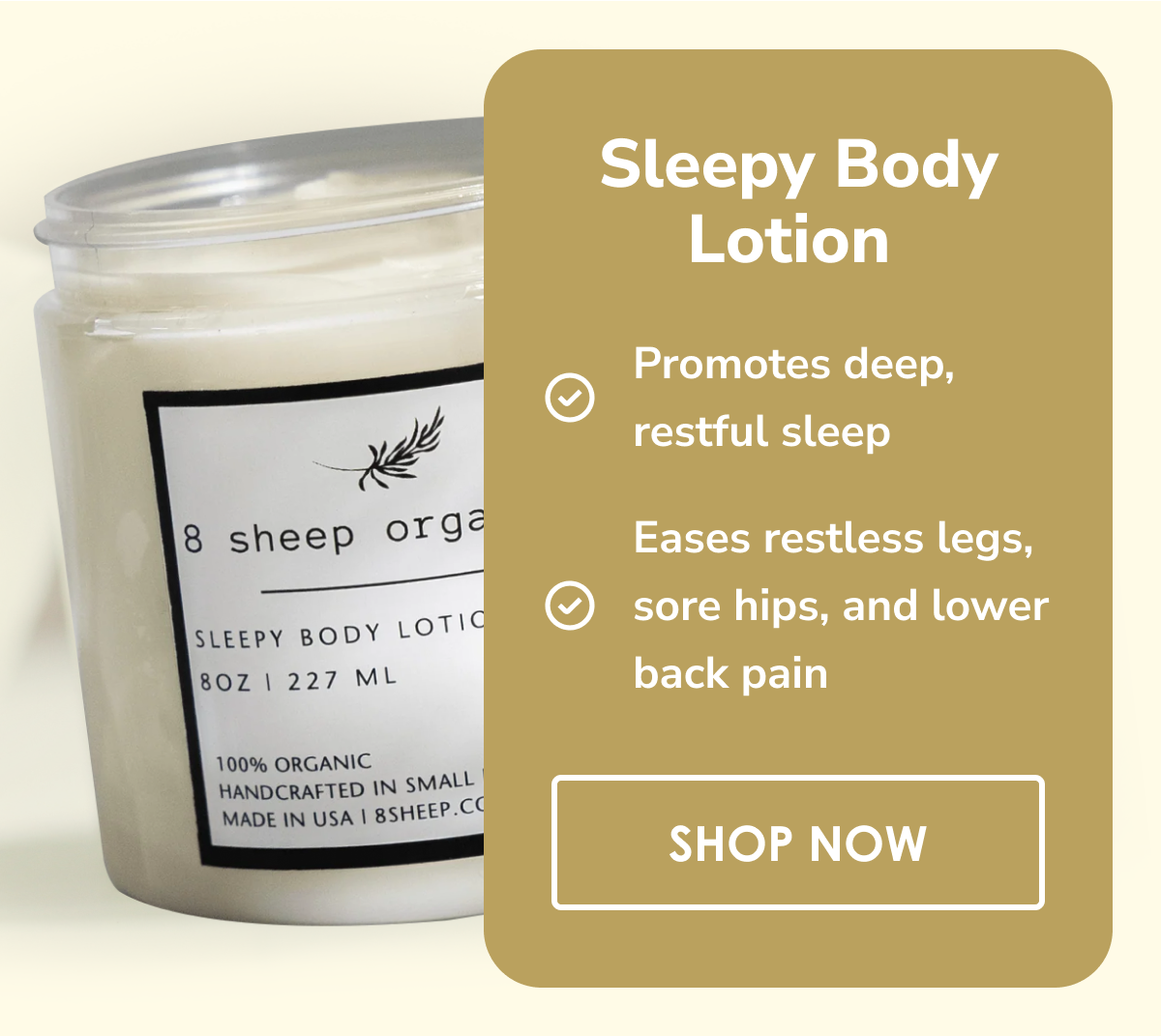 sleepy body lotion