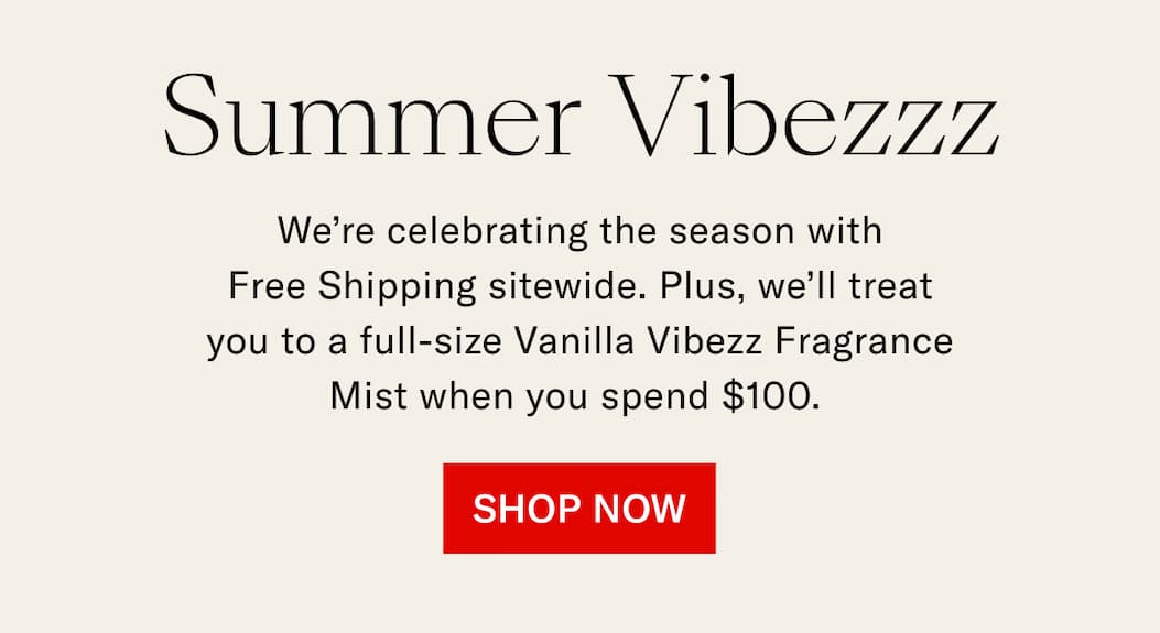 Free Shipping + Full-Size Vanilla Vibezzz Fragrance Mist on orders $100+