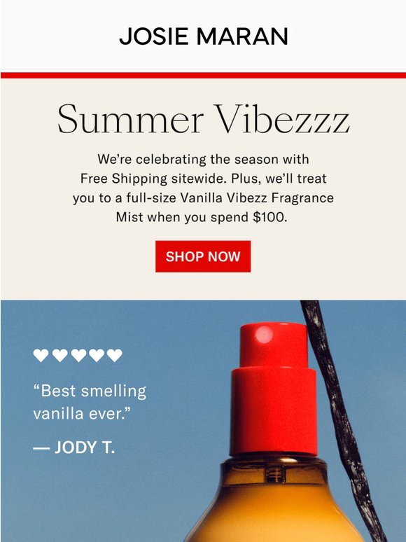 Kick Off Summer with Free Shipping