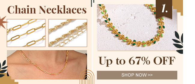 Chain Necklaces Up to 67% OFF