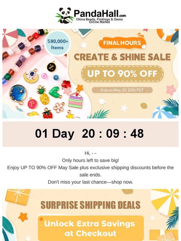 Still Thinking About It? Up to 90% OFF Ends in 48H