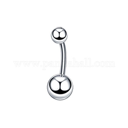 304 Stainless Steel 15 Gauge Round Belly Button...