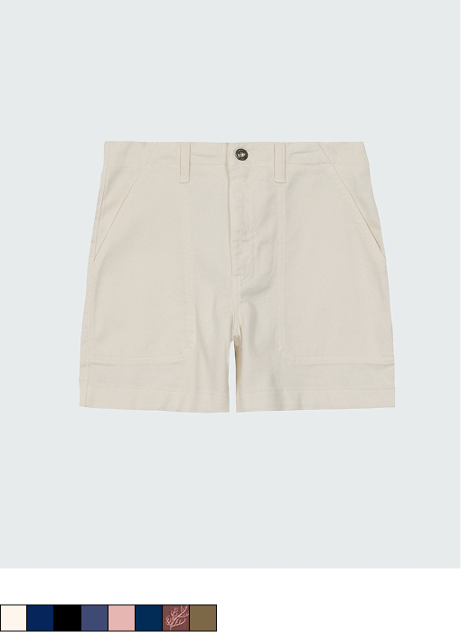 Women's Yarrel Canvas Short in Ecru | Finisterre