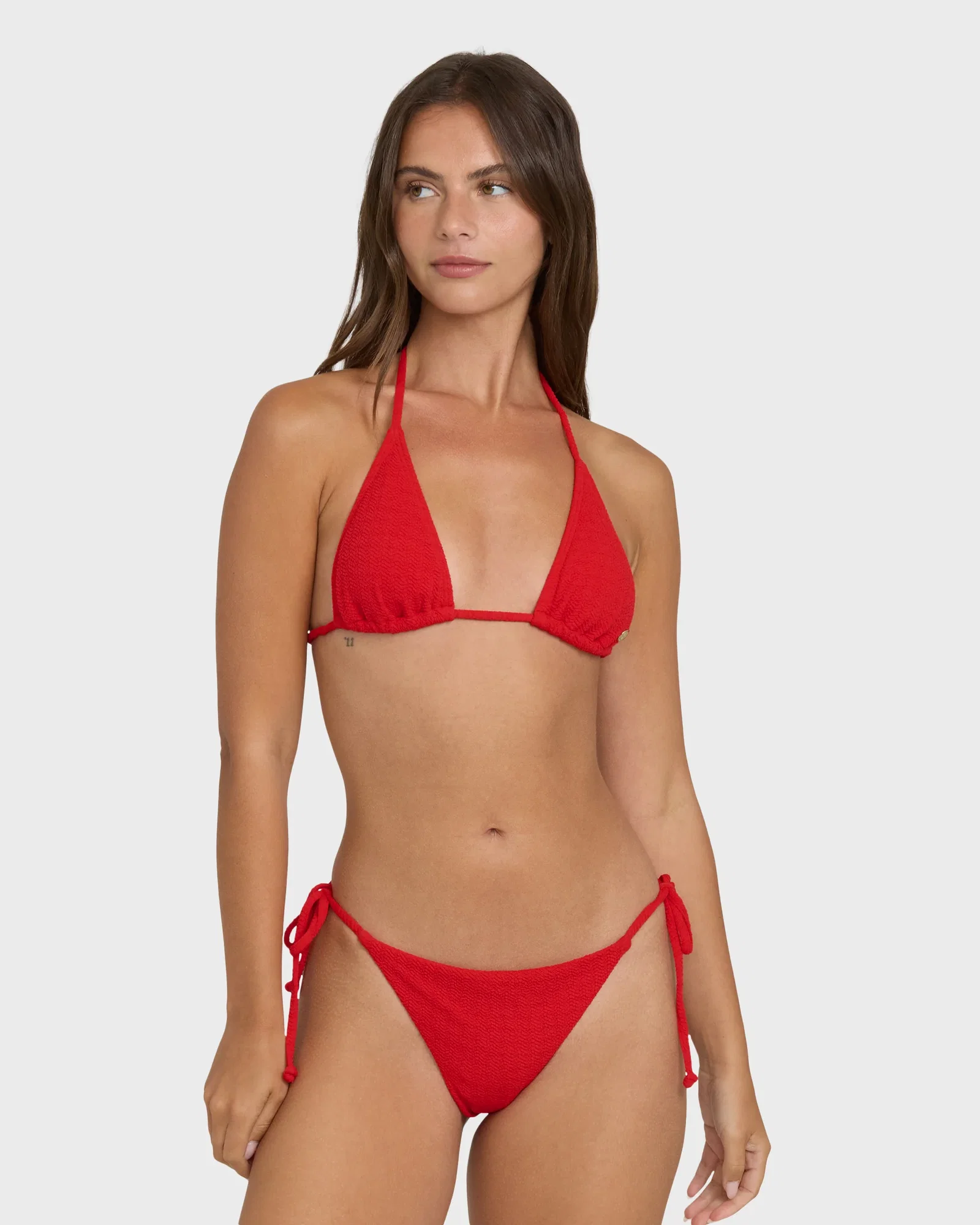 Image of Rising Tide Remi Triangle Bikini Top - Fiesta Red