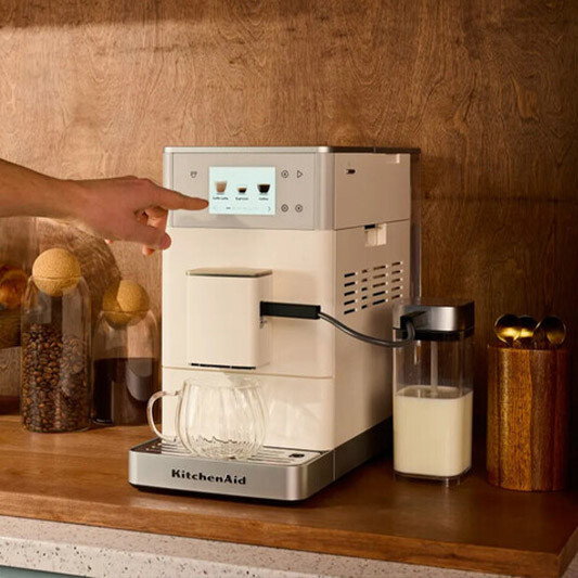 Kitchenaid KF4 FA helautomatisk espressomaskine, porcelænshvid