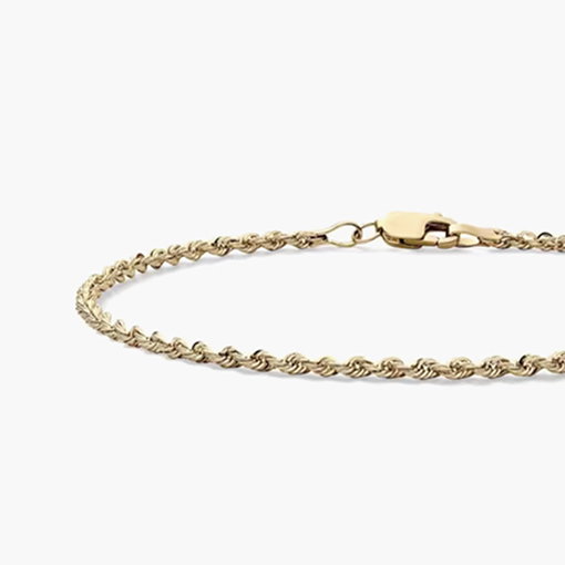 Rope Bracelet in 14K Yellow Gold