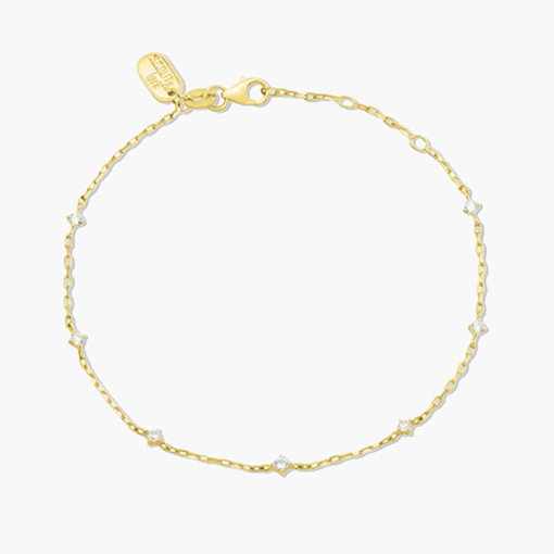 Lab Grown Diamond Bracelet in 10K Yellow Gold 
