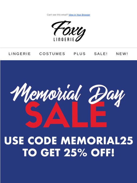 Our Memorial Day sale is here. 25% off sitewide.