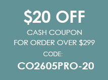 $20 OFF Cash Coupon For Order Over $299