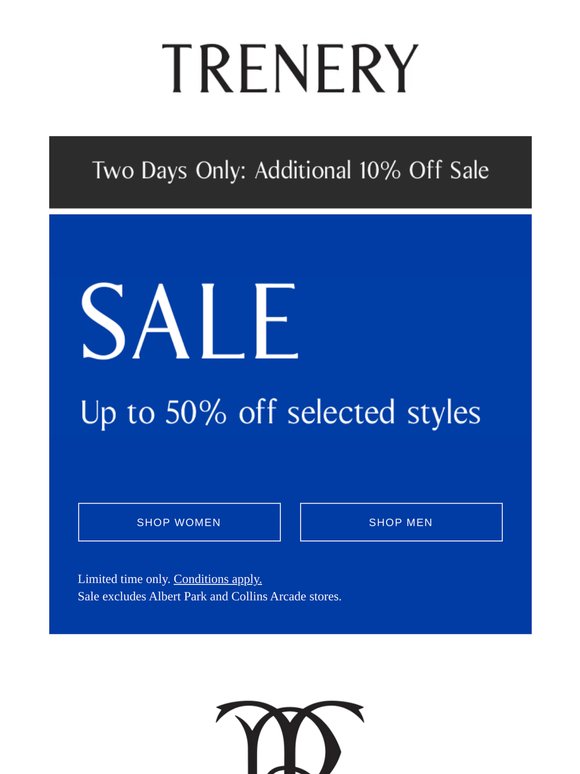 2 Days Only: Additional 10% off Sale