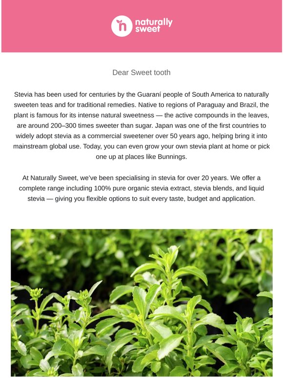 Spotlight on Stevia
